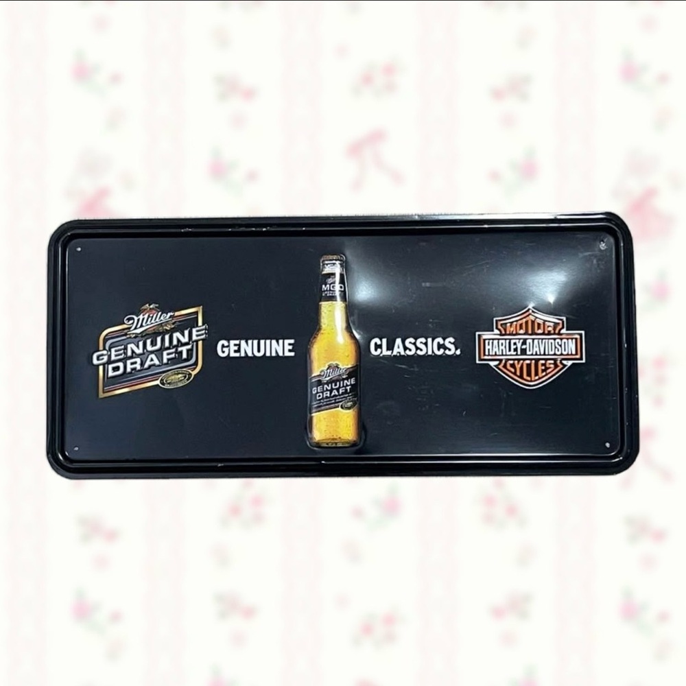 Miller Genuine Draft Harley-Davidson Metal Sign